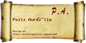 Peitz Aurélia névjegykártya